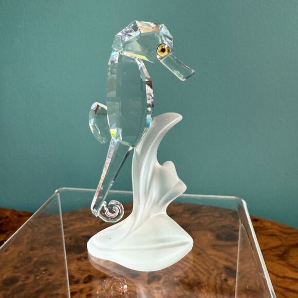 Swarovski Crystal Figurine Seahorse #168683 In Original Box With Certificate - Picture 5 of 10